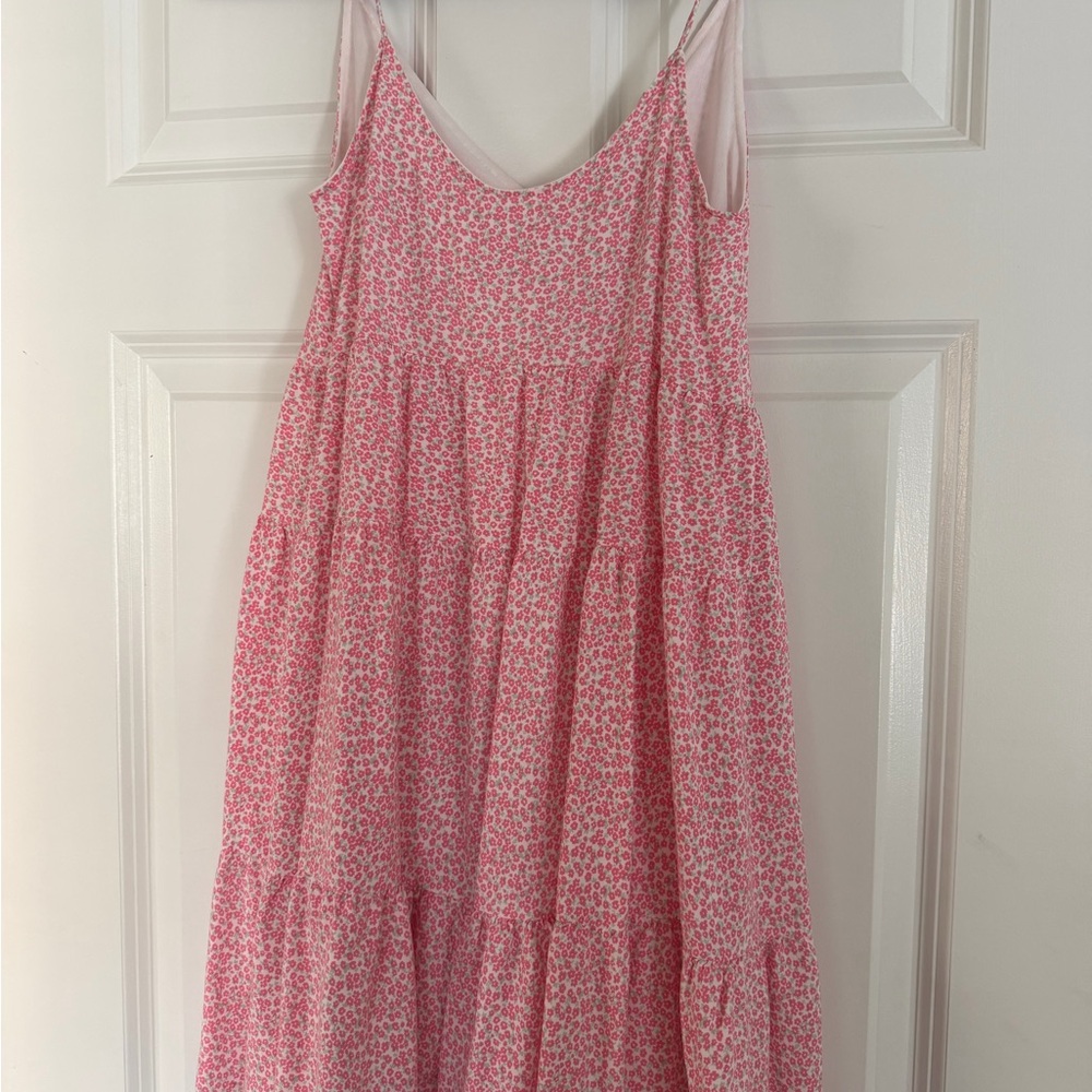 Chic Pink Floral Mini Dress